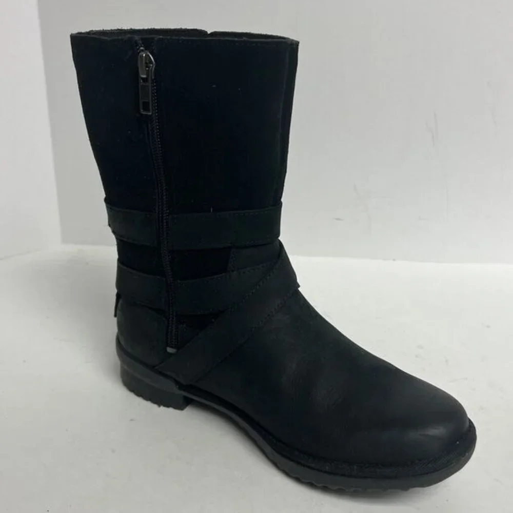 UGG Women's Lorna, Black Fashion Boots, Size 5 M